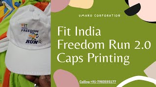 FIT India Freedom Run 2.0 Logo Printed Caps | FiT India Caps | Fit India Cap Printing In Delhi screenshot 4
