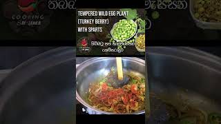 Tempered Wild Egg Plant (Turkey Berry) with Sparts | තිබ්බටු සහ හාල්මැස්සන් තෙම්පරාදුව