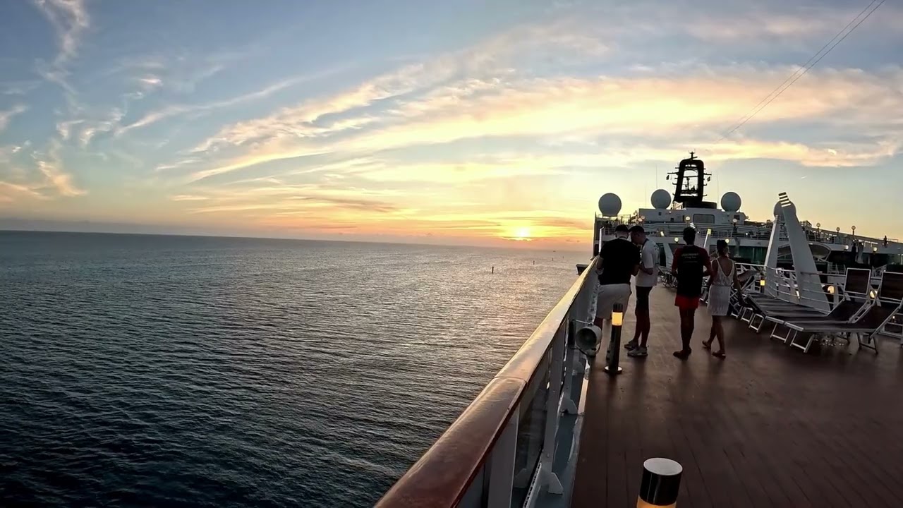 Sunset at Sea MSC Divina Dec 2025