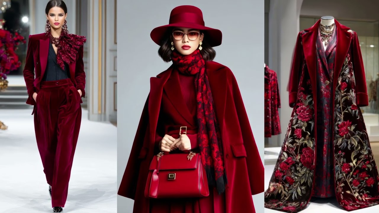 DOLCE & GABBANA осень/зима 2025/26 – насыщенный красно-зимний оттенок и классическая утонченность