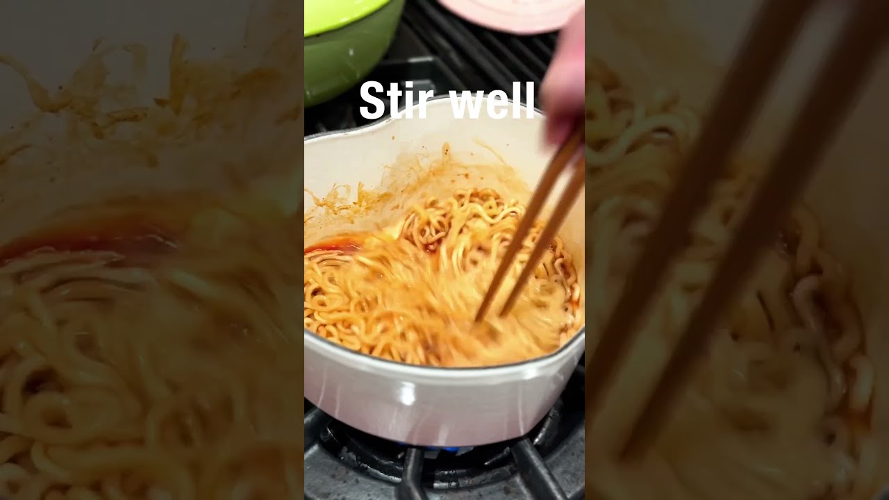 HOW TO COOK FIRE BULL STIR-FRIED RAMEN IN 4 MINUTES! 