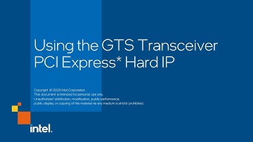 Using the GTS Transceiever PCI Express Hard IP