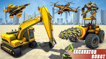 Mech Robot Transformation game 3D unity Mech Excavator game Latest and best kids game