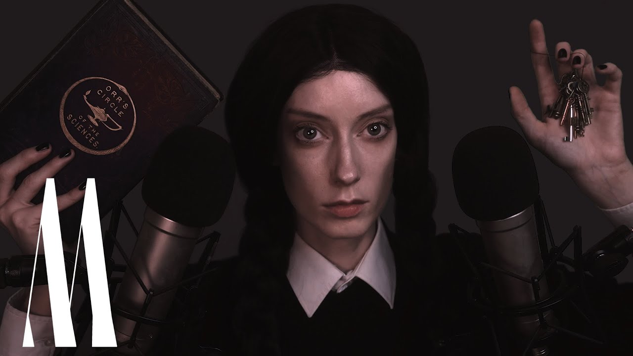 Wednesday explores #ASMR 💀 | M Magazine [Slow Whispers, Tapping]
