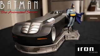 Iron Studios Batman The Animated Series Batmobile and Batman statue BTAS