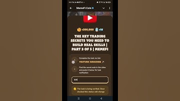 The Key Trading Secrets You Need to Build Real Skills | Part 3 of 5 | Memefi Youtube Video Code