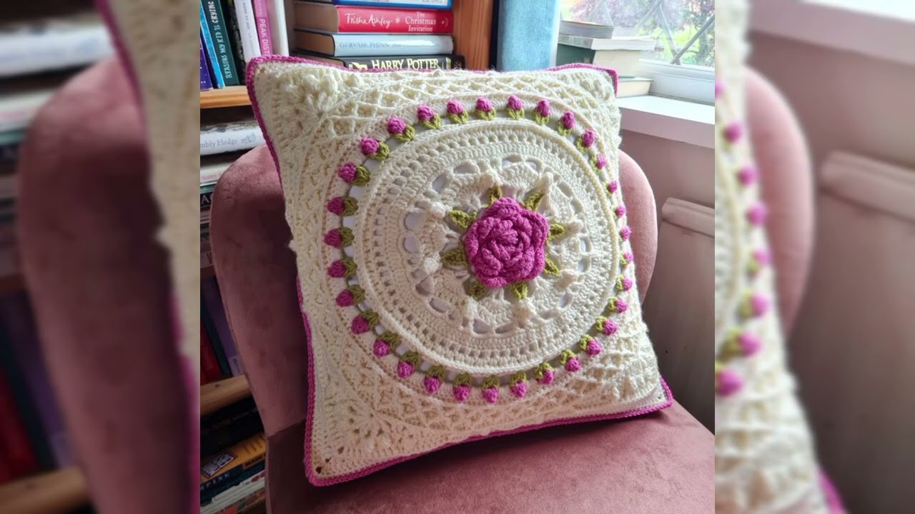 Highly made by Crochet Coshan Covers Beautiful Handmade embroidery #crochet #viral #trending 