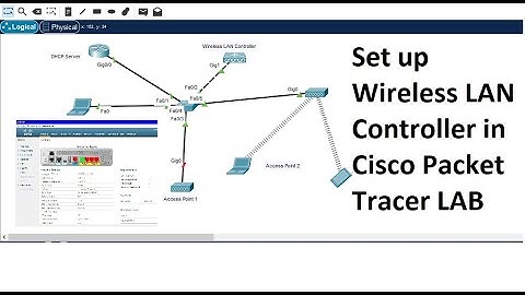Wireless network setup in Cisco Packet Tracer || Wireless LAN Controller