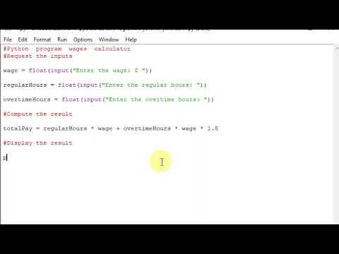 Python  program  wages  calculator