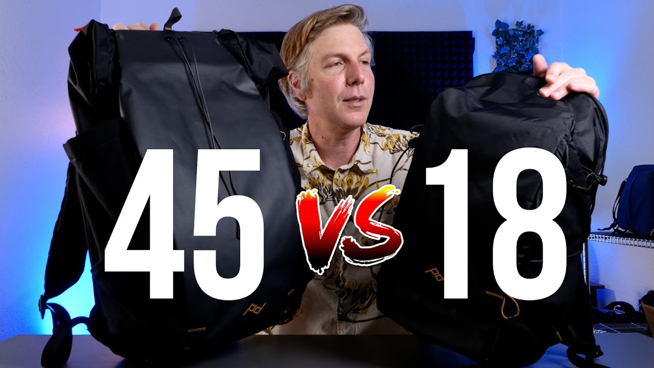 18L vs 45L Peak Design Outdoor Backpack Comparison