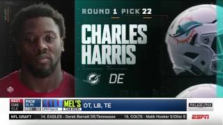NFL Draft 2017 | Round 1 Pick 22 - Miami Dolphins select Charles Haris | Apr 27, 2017