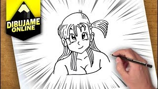 Como Dibujar A Bulma De Dragon Ball