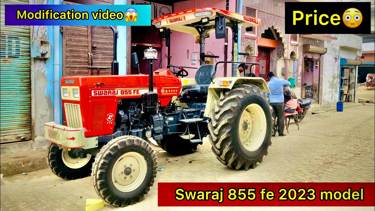 Swaraj 855 modification/ fiber chatri / music system/ 2023 model