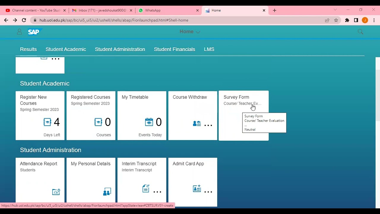 How to Generate LLM Admit Card (Roll No.)  Slip for Exams