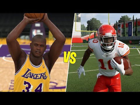 Can The Fastest Player In The NFL Return A Kickoff Before Shaq Hits A Three? NBA 2K vs Madden!