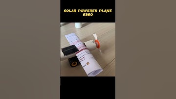 DIY solar powered airplane toy by a 5 years old kid
