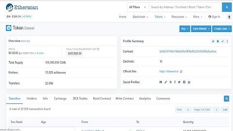 Create ERC20 Token Profile in Etherscan, updating website and other details