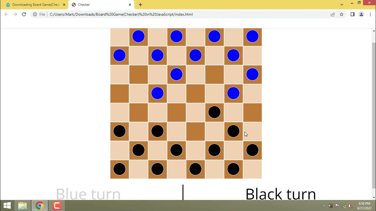 Board Game(Checker) in JavaScript