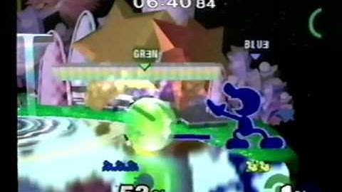 DDRKirby(ISQ) - 3-23,24-11 - SSBM - #91 - Green(Pichu) vs. Blue(G&W).MPG