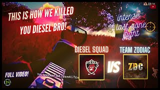 DieseL YT Vs TEAMxZODIAC | THIS IS HOW WE KILLED THE S14 ASIA #1 DIESEL | INTENSE FIGHT | NTBisOP