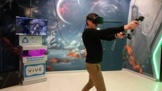 Виртуальная реальность в АренаЛазер Красноярск игра-страшилка про зомби HTC Vive