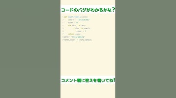 【Python学習1日目】コードのバグを探そう!