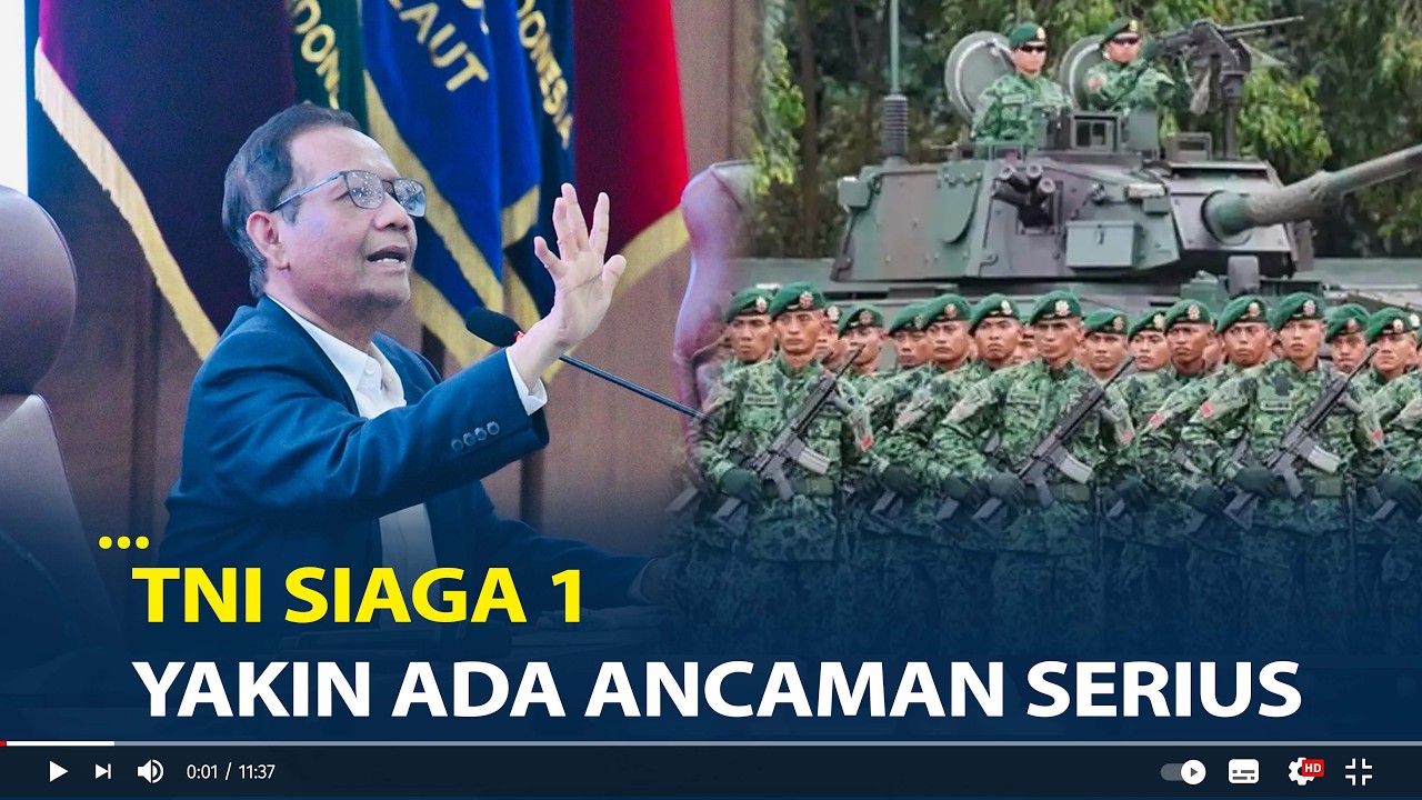 TNI Siaga 1, Mahfud MD Yakin Ada Ancaman Serius
