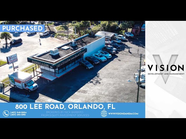 PURCHASED- 1345 Lee Rd Orlando, FL - Vision Development And Management