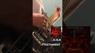 TESTAMENT - D.N.R Bass cover