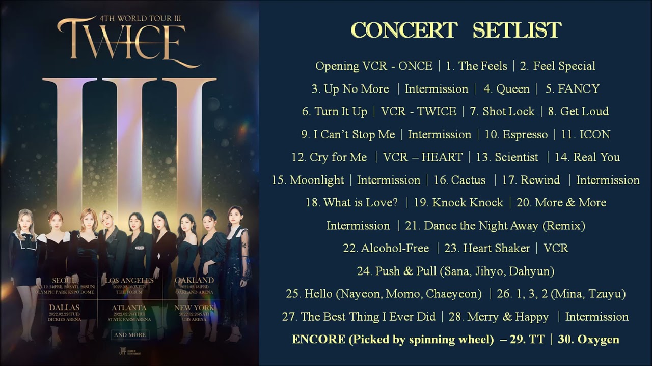TWICE 4TH WORLD TOUR 'III'　ラントレ 4th World Tour III