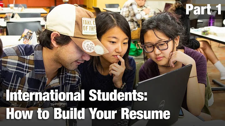 International Students: How to Build Your Resume - Part 1 | CU Boulder