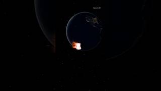 Asteroid near the Earth #earth #moon #asteroid #universe #solarsystem #planets