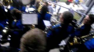 Lolhs band kids in the stand playing our fight song