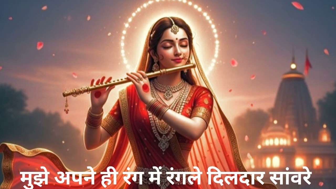 मुझे अपने ही रंग में रंगले दिलदार सांवरे #new #tranding#kanhaiya ke bhajan #viral#krishnabhajan