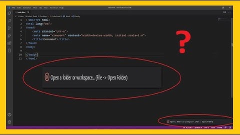 visual studio code live server open a folder or workspace