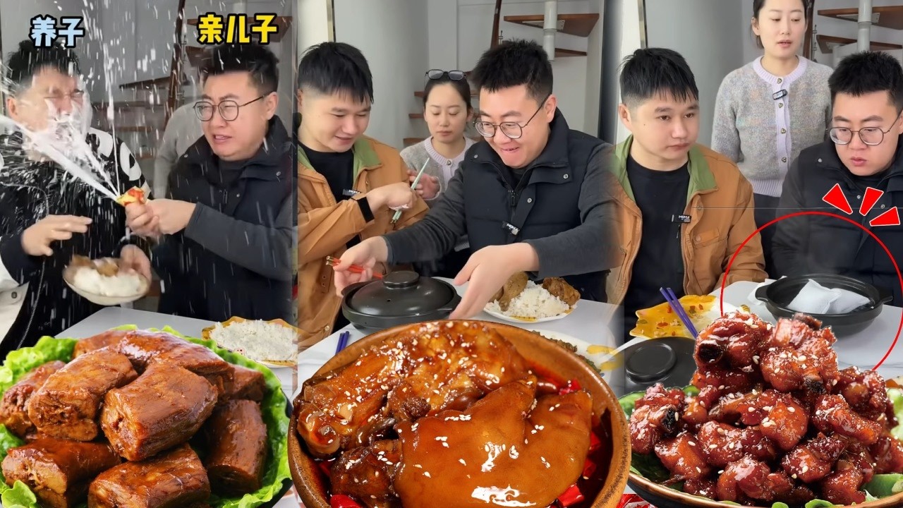 蠢哥哥欺负弟弟还滋一身牛奶还霸占所有肉菜，妈妈受不了了拿假砂锅骗哥哥，哥哥最后发现砂锅里是加热包结局太解气；