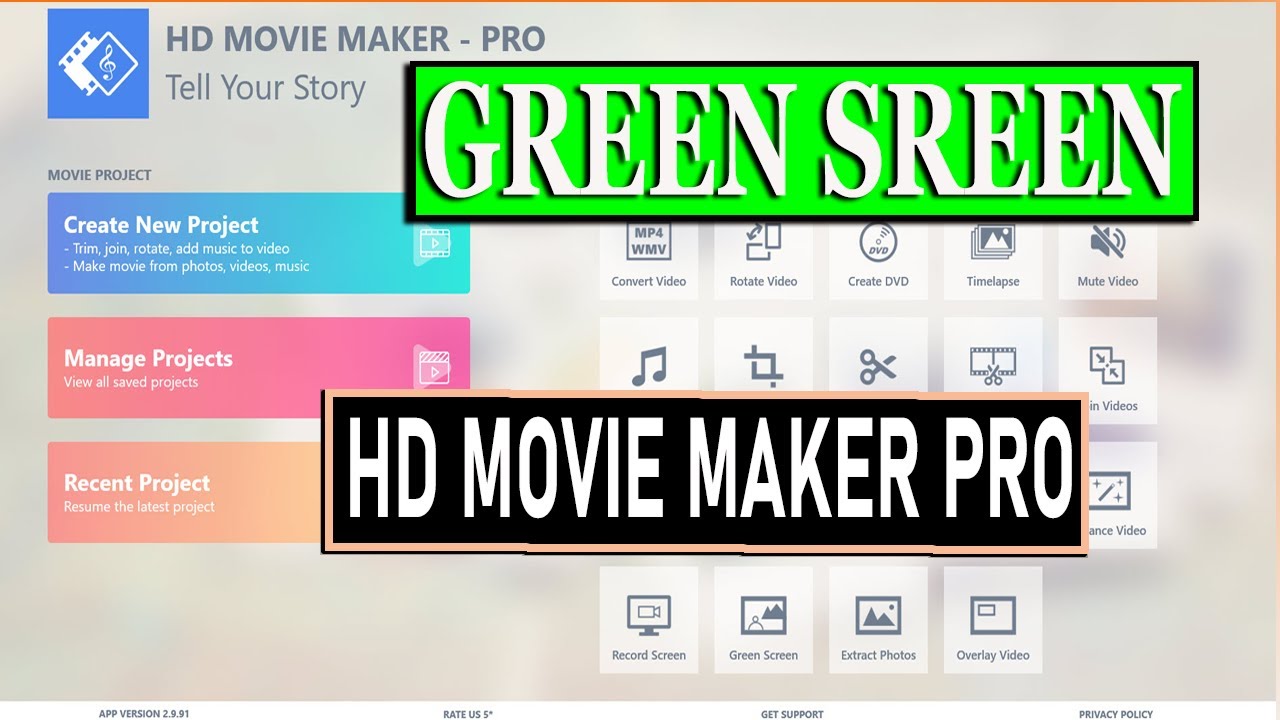 Green Screen HD Movie Maker Pro Windows 10 2020! Quick Tool Tutorial -  YouTube