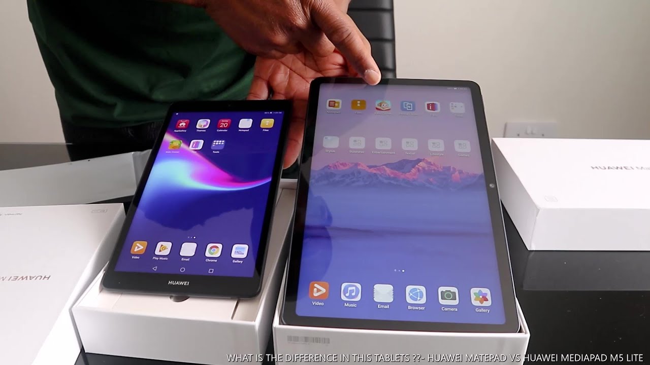 WHAT IS THE DIFFERENCE IN THESE TABLETS??- HUAWEI MATEPAD VS HUAWEI  MEDIAPAD M5 LITE - YouTube