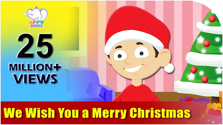 We Wish You a Merry Christmas with Lyrics | Kids Christmas Songs and Carols | Appu Series