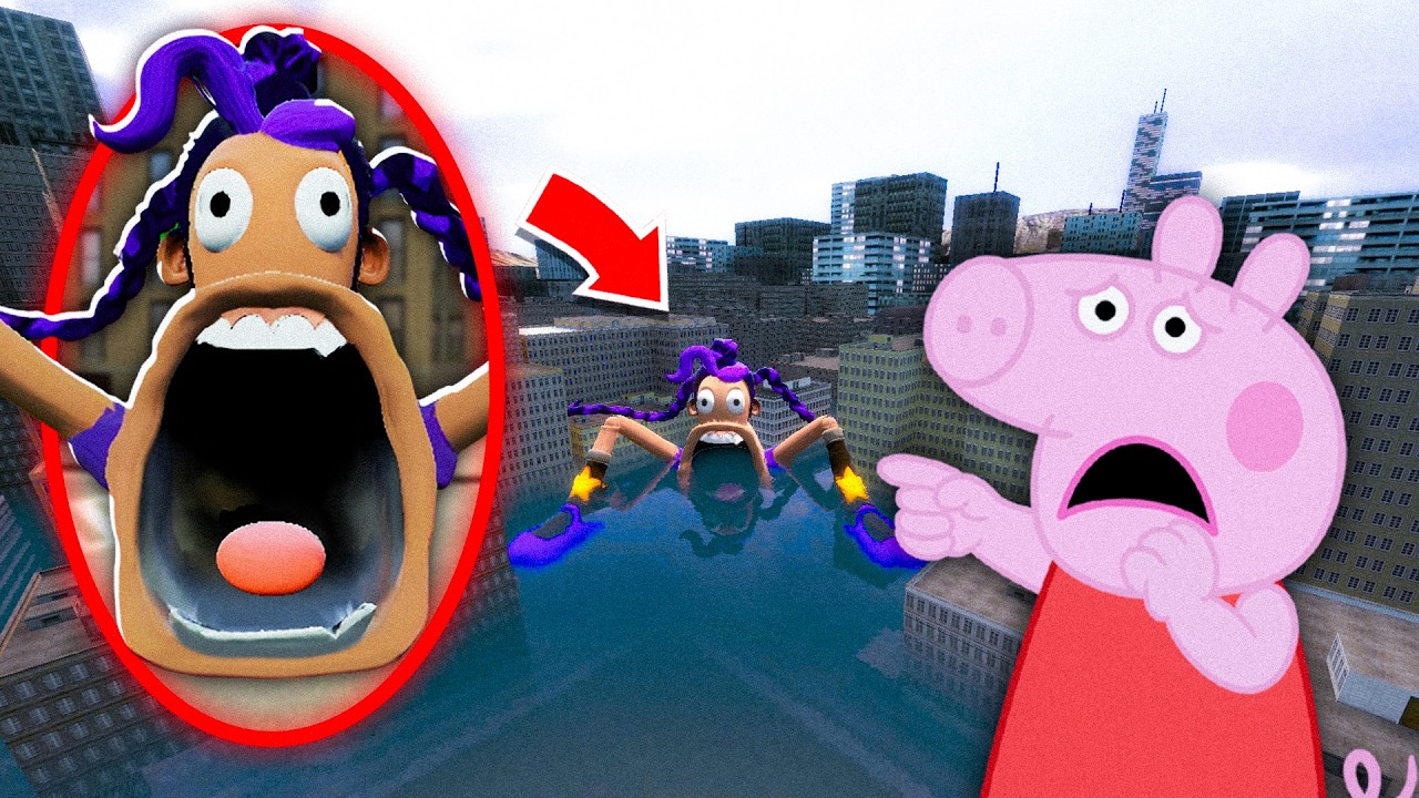 Un DRON Capta a LILY LOVEBRAIDS SEA EATER en la Ciudad INUNDADA! - Garry's Mod