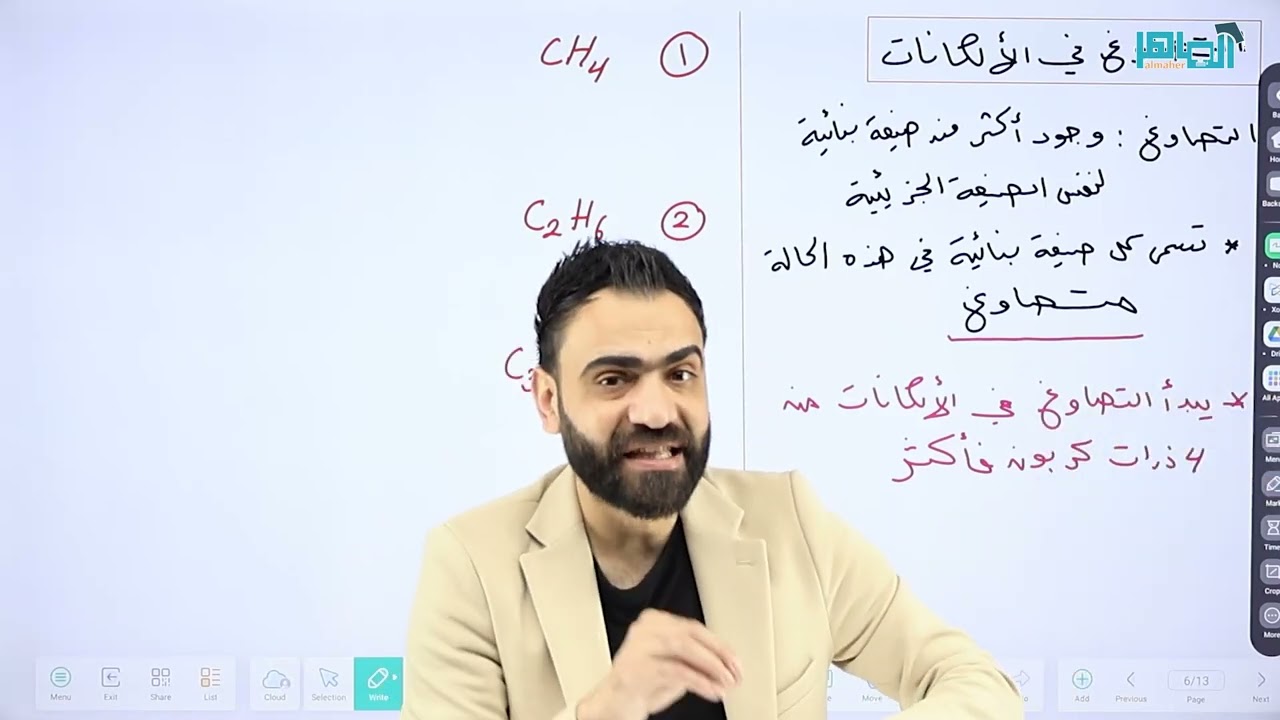 التصاوغ في الألكانات - خصائص الهيدروكربونات - المركبات الأروماتية - جيل 2008 - محمد أبوسمره