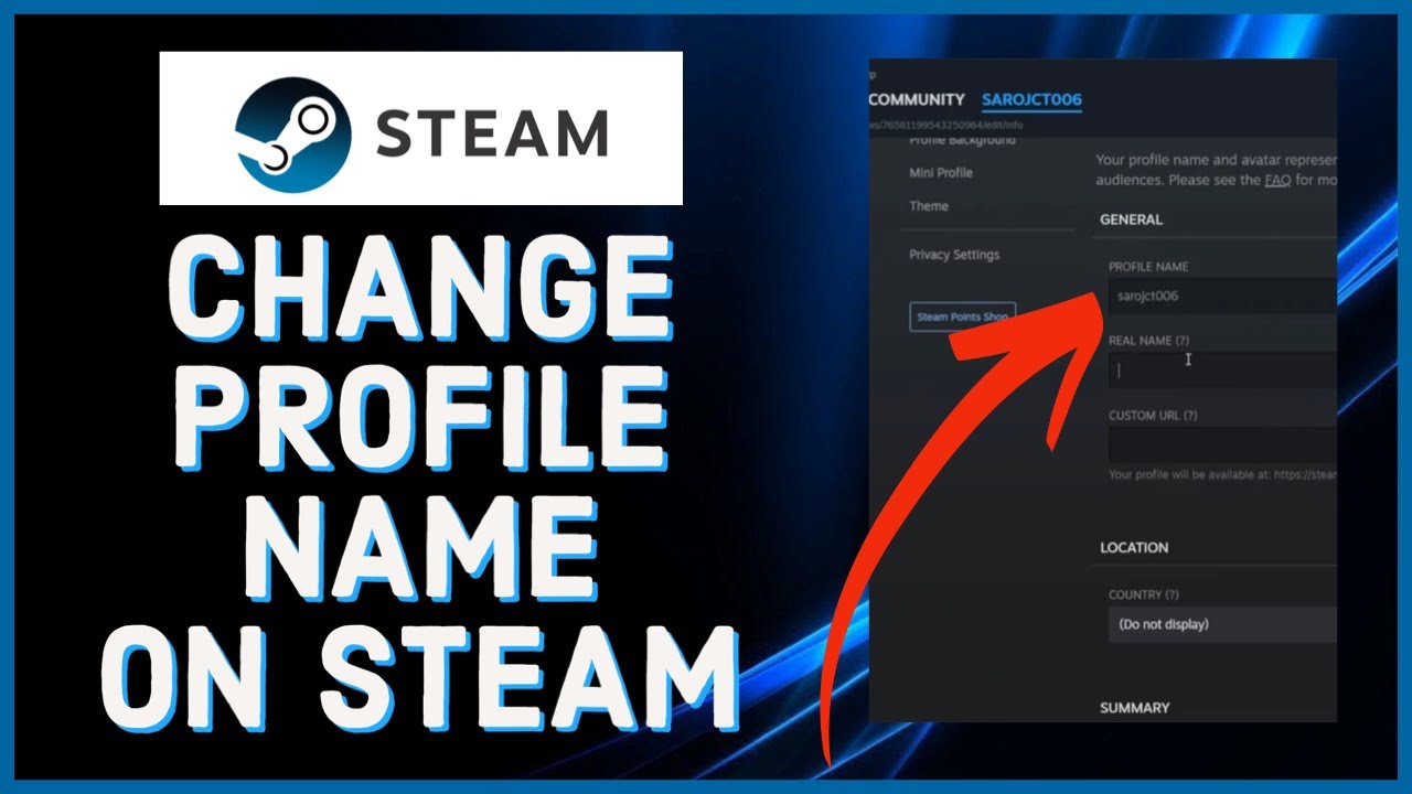 How To Change your Steam Account Name