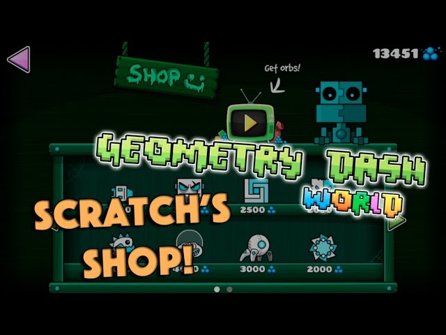 Geometry Dash World - 500 Diamonds & Scratch's Secret Shop! 