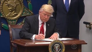 Confusion and protests sparked after Trump immigration ban