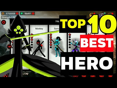 League Of Stickman | Top 10 Best Hero