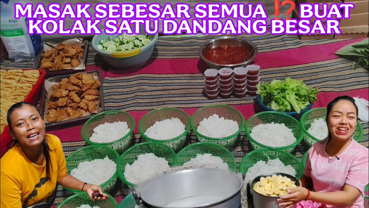 MASAK BANYAK BUAT 100 KOTAK DAN DI TATA BUAT SAUDARA SEMUA