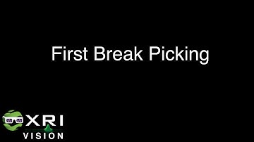 Tutorial First Break Picking