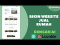 Bikin Website Landing Page Jual Properti Rumah Cluster Pakai Chatgpt & Lovable