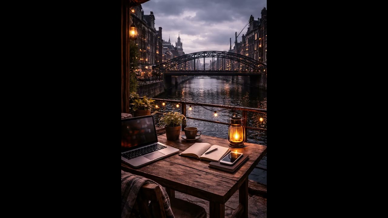 Sunset Cafe Dreams | Warm Lofi Chill for Evening Study