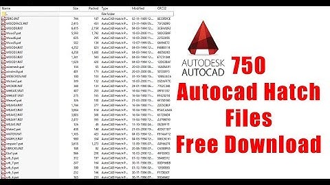 Autocad Hatch Pat Files Download and Added in Autodesk Autocad Tutorial